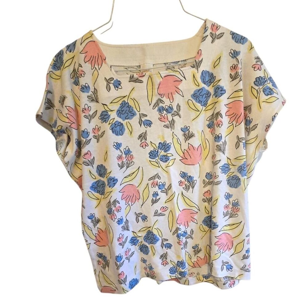 Jantzen floral print top Size L